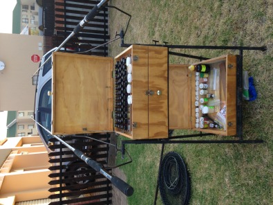 fishing tackle box stand