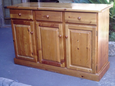 Oregon Pine Buffet Kitchen Cabinet 1435x480x915 Junk Mail