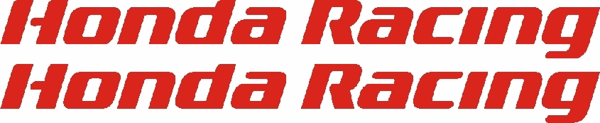 Pair off Honda Racing side skirt decals stickers graphics Pair off Honda Racing side skirt decals stickers graphics