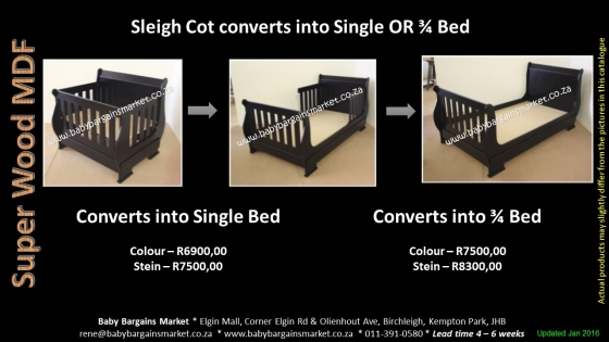 sleigh cot convert to bed