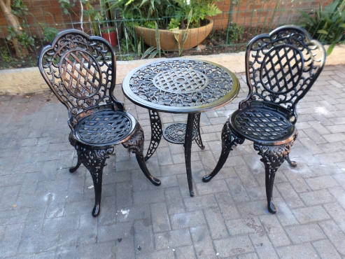 3 Piece Cast Aluminium Outdoor Patio Garden Sets For Sale See Our Online Store Junk Mail