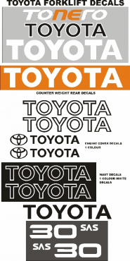 Toyota forklift graphics decals stencils Toyota forklift graphics decals stencils