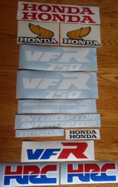 Honda VFR 750R graphics kit – RC24 model Honda VFR 750R graphics kit – RC24 model