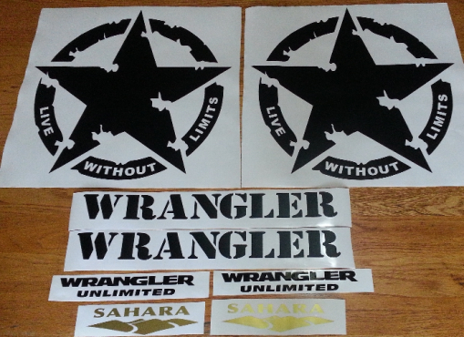 Sahara Jeep graphics decal kits Sahara Jeep graphics decal kits