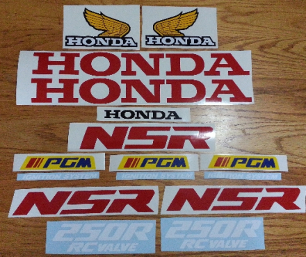 1988 honda NSR 250R decals stickers graphics kit 1988 honda NSR 250R decals stickers graphics kit