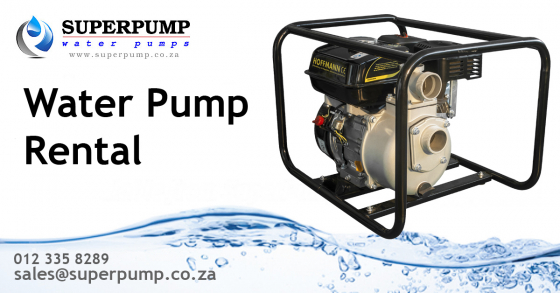 water pump rental cost