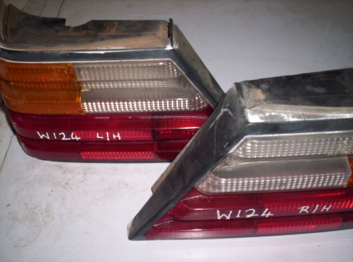 Mercedes 124 series headlights and tail lights