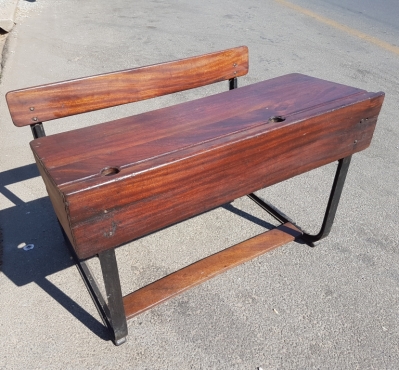 Vintage Double School Desk J 3243 Junk Mail Vintage Double School Desk J 3243